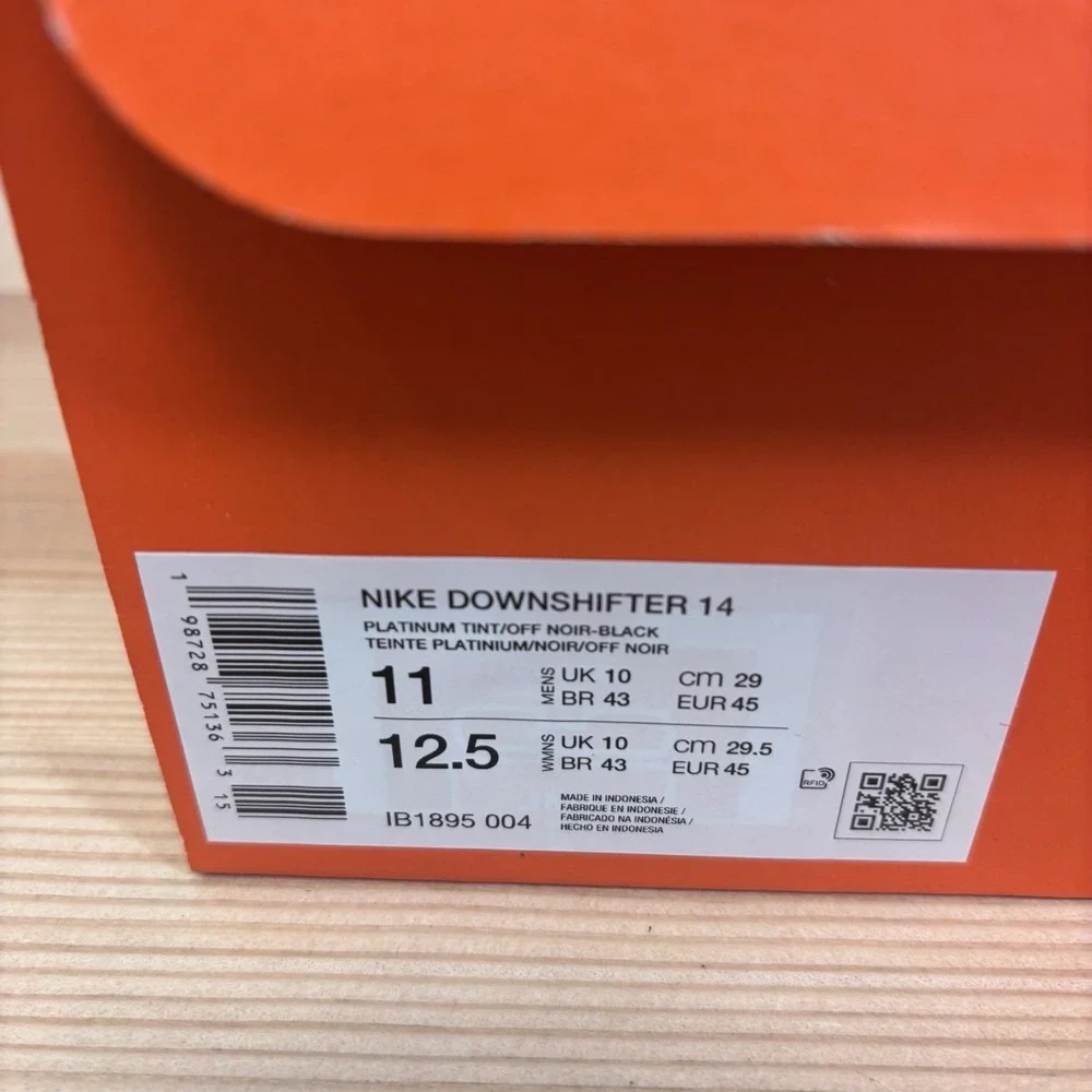 Nike Downshifter 14 Platinum Tint IB1895-004 Men's Size 11 Running Sneakers